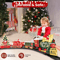 Childrens Train Set Music And Light Christmas Electric Railway Toy 3