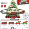 Childrens Train Set Music And Light Christmas Electric Railway Toy 11