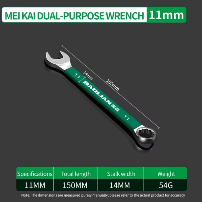 BaoLian Durable Wrench 830mm Plum Blossom DoubleEnded Auto Repair Tool 9