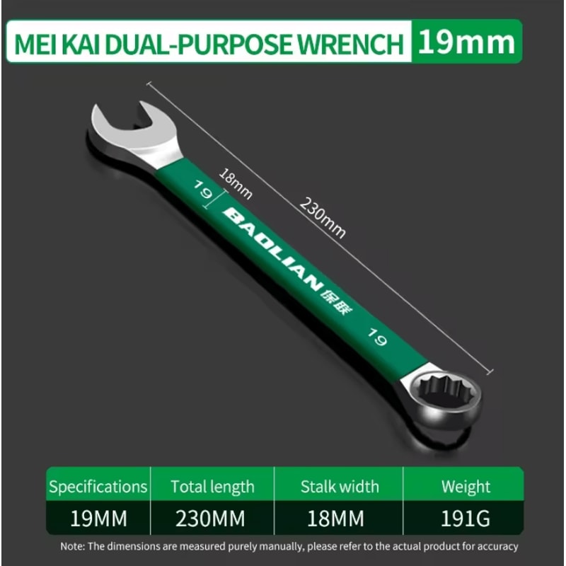 BaoLian Durable Wrench 830mm Plum Blossom DoubleEnded Auto Repair Tool 17