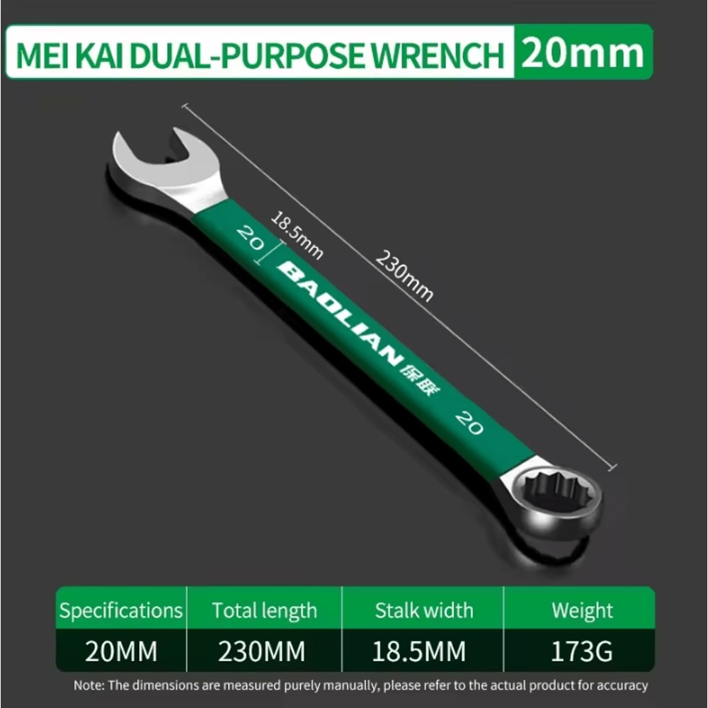 BaoLian Durable Wrench 830mm Plum Blossom DoubleEnded Auto Repair Tool 18