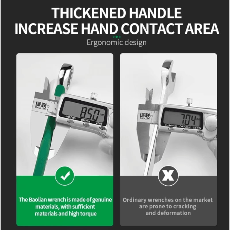 BaoLian Durable Wrench 830mm Plum Blossom DoubleEnded Auto Repair Tool 3