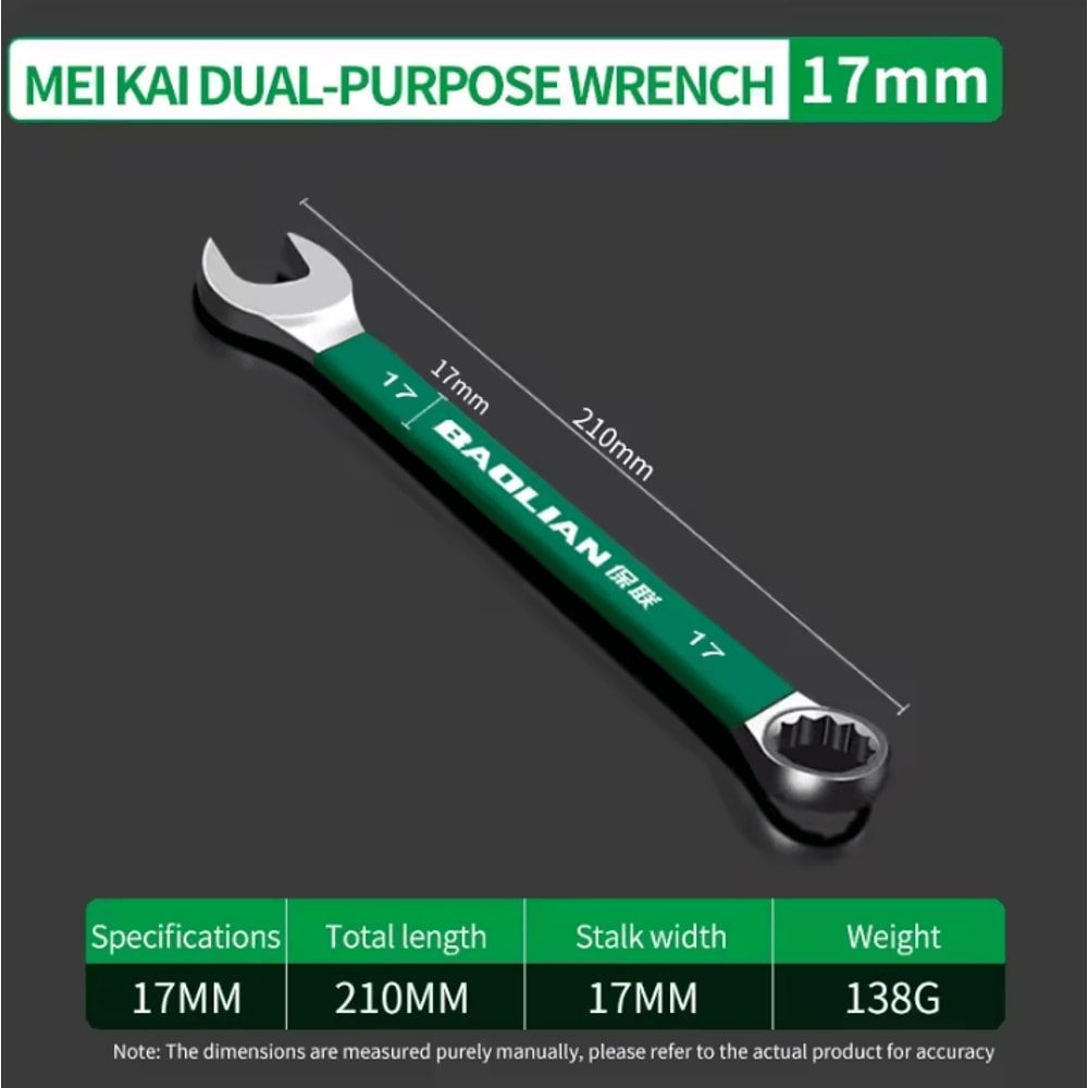 BaoLian Durable Wrench 830mm Plum Blossom DoubleEnded Auto Repair Tool 15