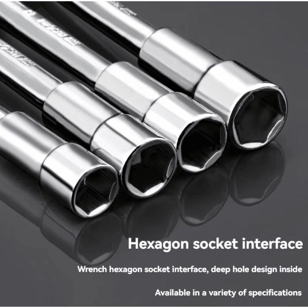 TUOSEN LType Pipe Wrench Double Head Outer Hexagon Socket Sleeve Spanner 2