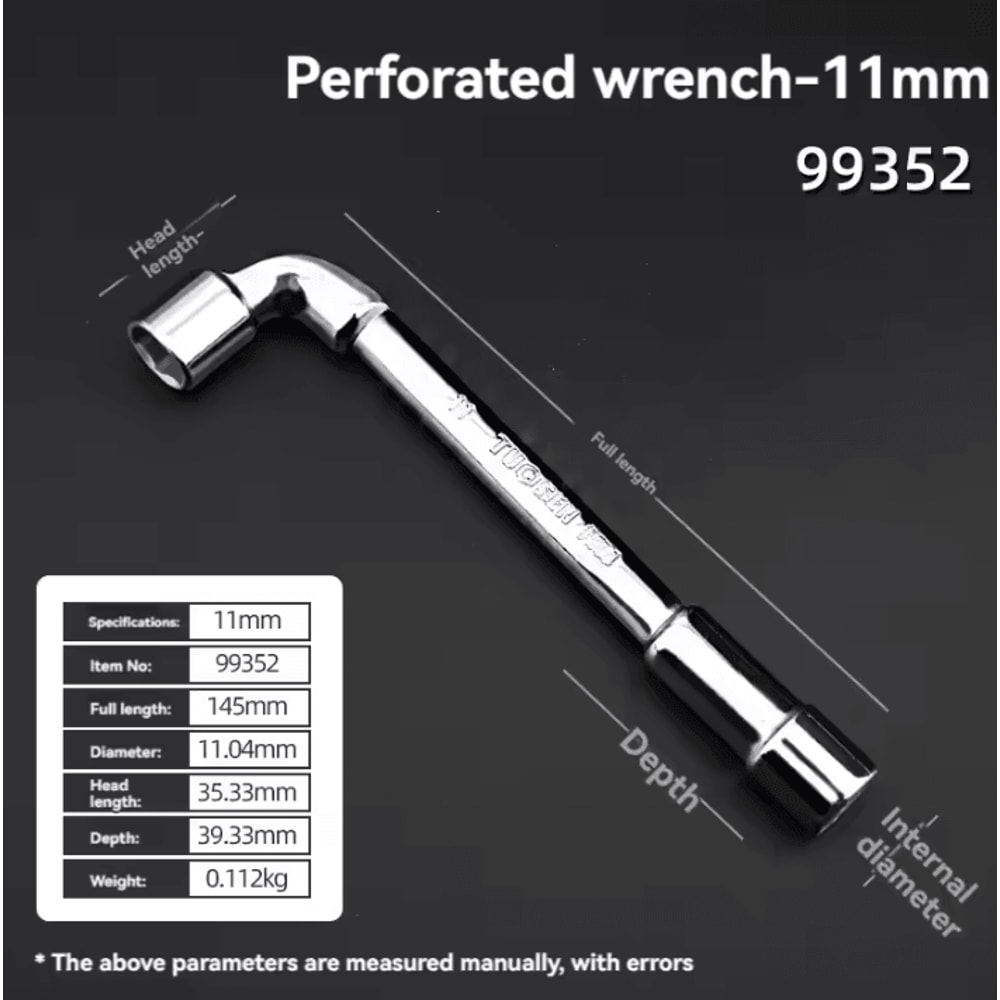 TUOSEN LType Pipe Wrench Double Head Outer Hexagon Socket Sleeve Spanner 10