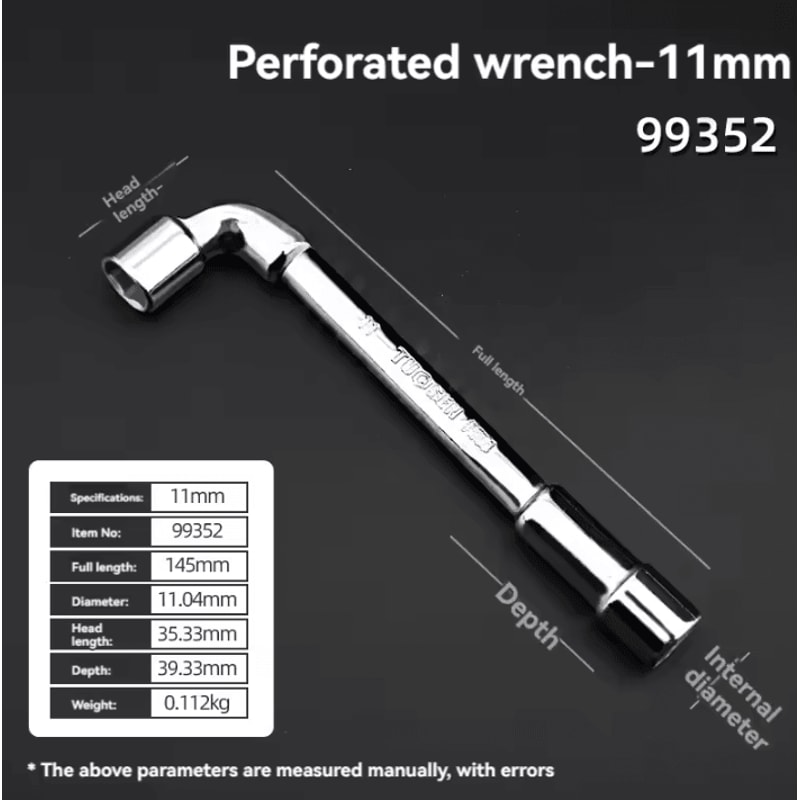 TUOSEN LType Pipe Wrench Double Head Outer Hexagon Socket Sleeve Spanner 10