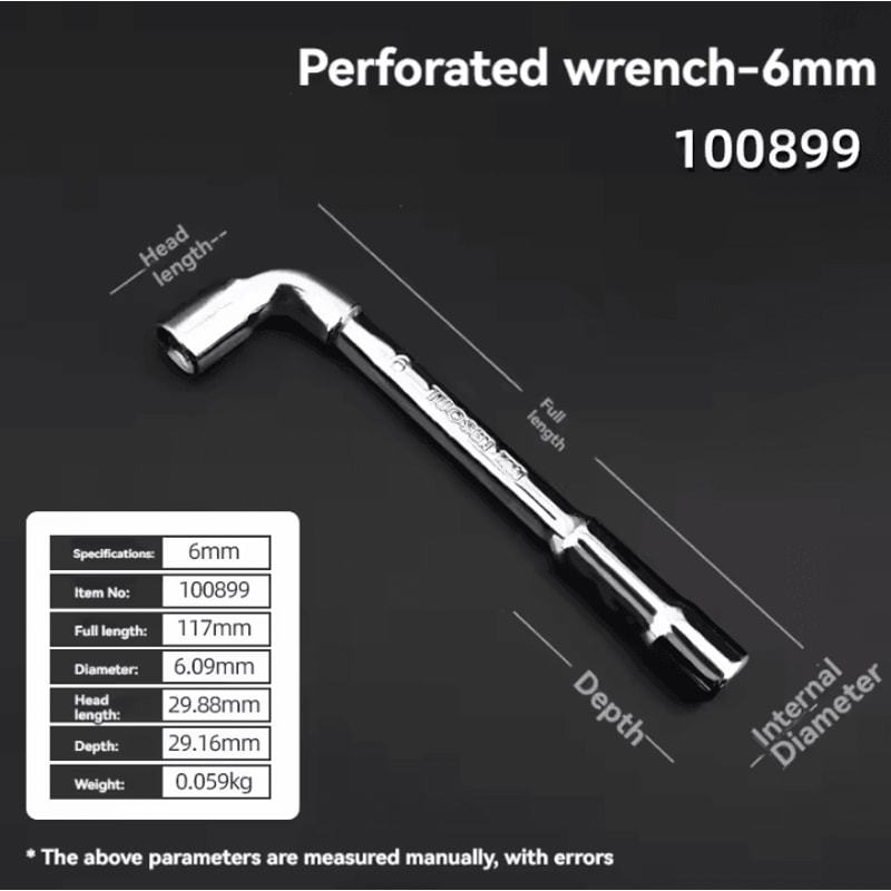TUOSEN LType Pipe Wrench Double Head Outer Hexagon Socket Sleeve Spanner 5