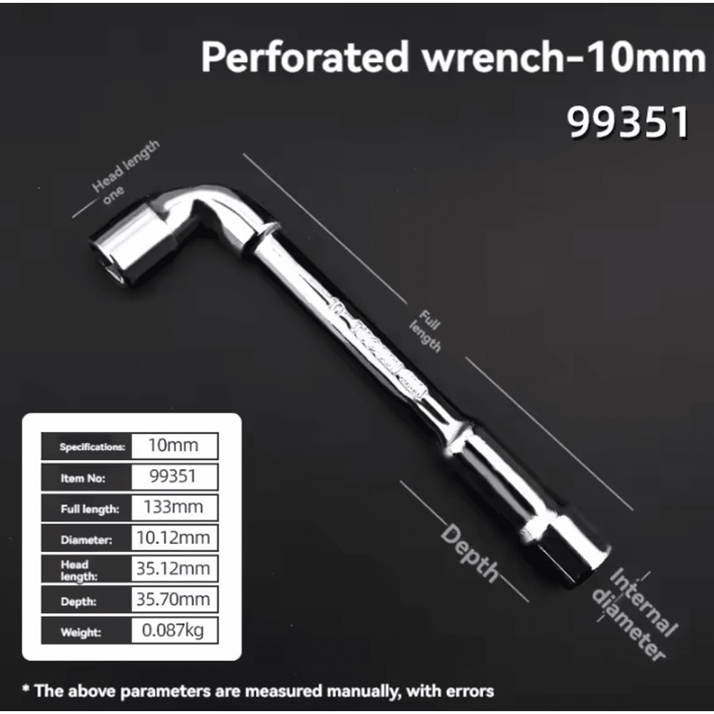 TUOSEN LType Pipe Wrench Double Head Outer Hexagon Socket Sleeve Spanner 9