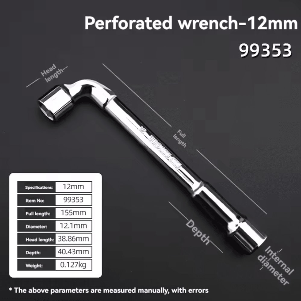 TUOSEN LType Pipe Wrench Double Head Outer Hexagon Socket Sleeve Spanner 11