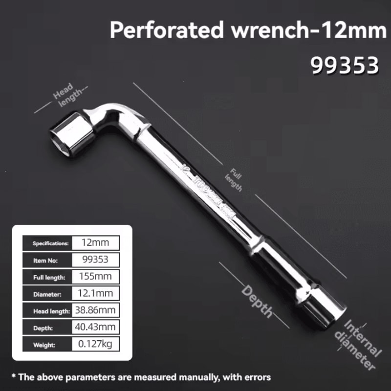 TUOSEN LType Pipe Wrench Double Head Outer Hexagon Socket Sleeve Spanner 11