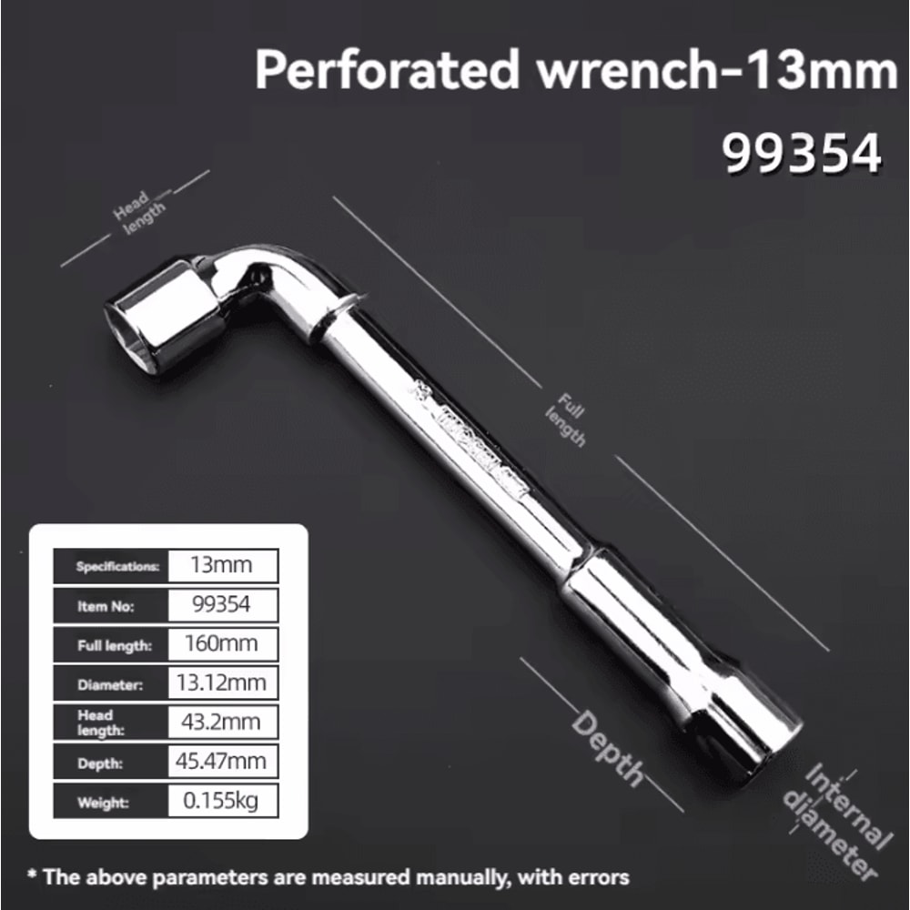 TUOSEN LType Pipe Wrench Double Head Outer Hexagon Socket Sleeve Spanner 12