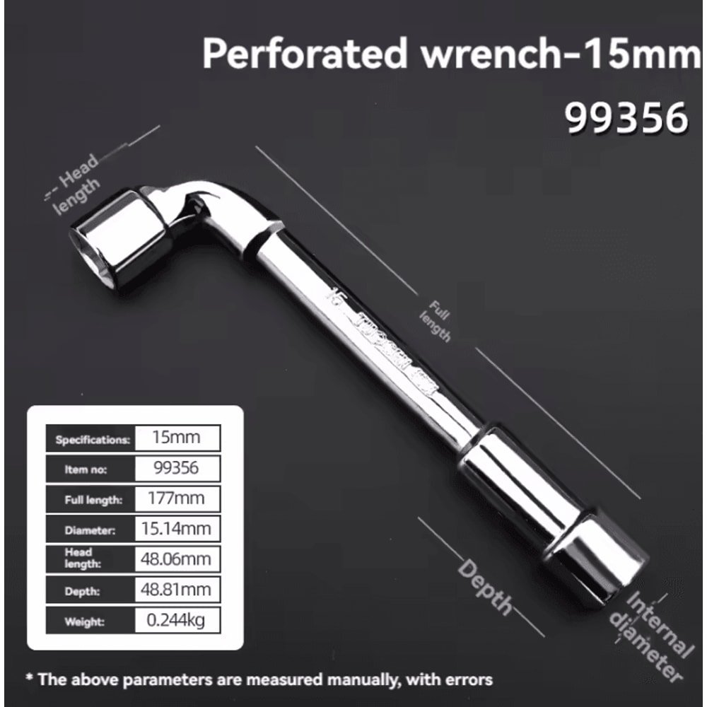 TUOSEN LType Pipe Wrench Double Head Outer Hexagon Socket Sleeve Spanner 14