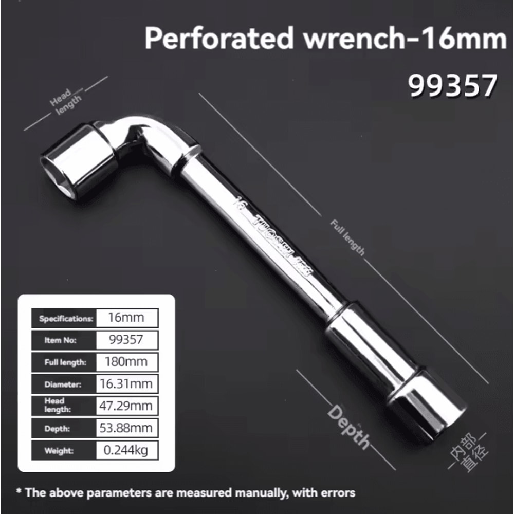 TUOSEN LType Pipe Wrench Double Head Outer Hexagon Socket Sleeve Spanner 15