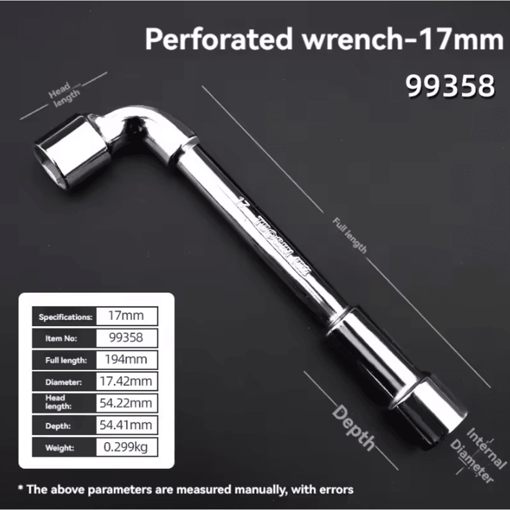 TUOSEN LType Pipe Wrench Double Head Outer Hexagon Socket Sleeve Spanner 16