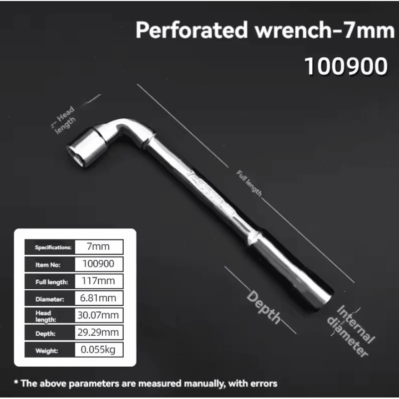 TUOSEN LType Pipe Wrench Double Head Outer Hexagon Socket Sleeve Spanner 6