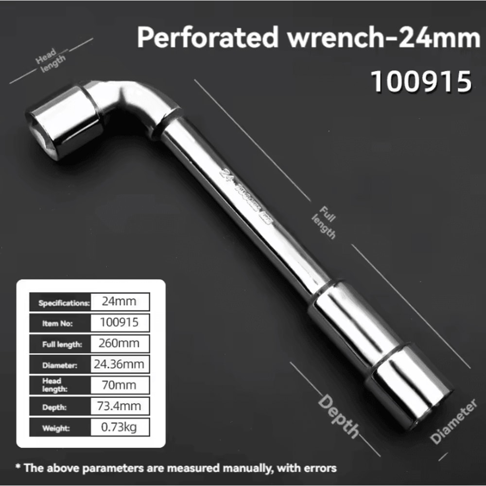 TUOSEN LType Pipe Wrench Double Head Outer Hexagon Socket Sleeve Spanner 21