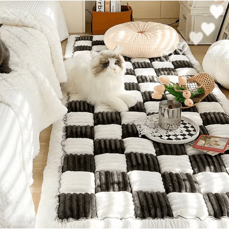 Warm Dog Bed Mat AntiSlip Washable Pet Cushion Sofa Protector 0