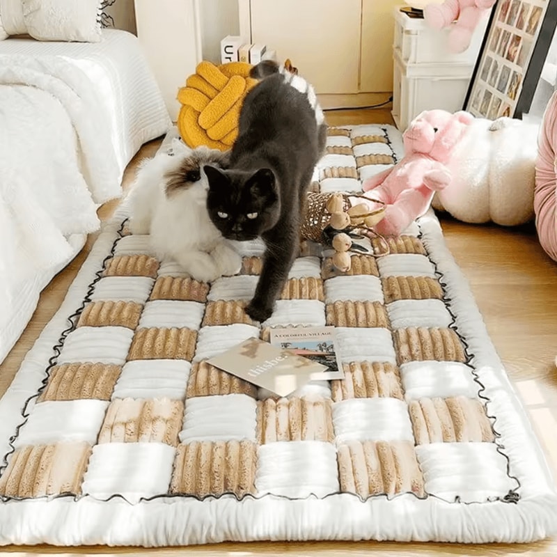 Warm Dog Bed Mat AntiSlip Washable Pet Cushion Sofa Protector 2