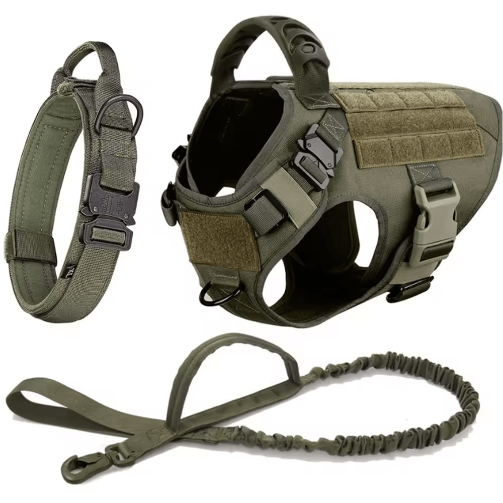 Large Dog Harness And Leash Set Training Walking Vest For German Shepherds And Malinois 17