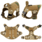 Military Large Dog Harness Set Tactical Vest With Collar Leash Bags And Patches 2