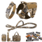 Military Large Dog Harness Set Tactical Vest With Collar Leash Bags And Patches 14