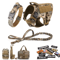 Military Large Dog Harness Set Tactical Vest With Collar Leash Bags And Patches 14