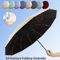 24Bone Automatic Folding Umbrella Windproof Sunshade For Men Women 0