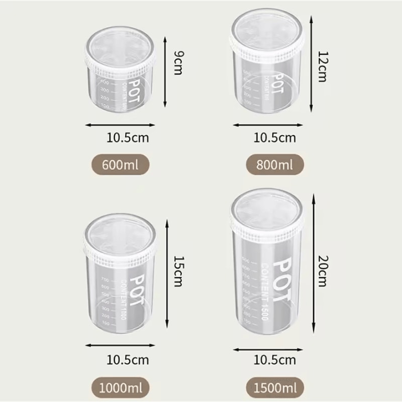 Grain Storage Containers Sealed MoistureProof Kitchen Jar Organizer 10