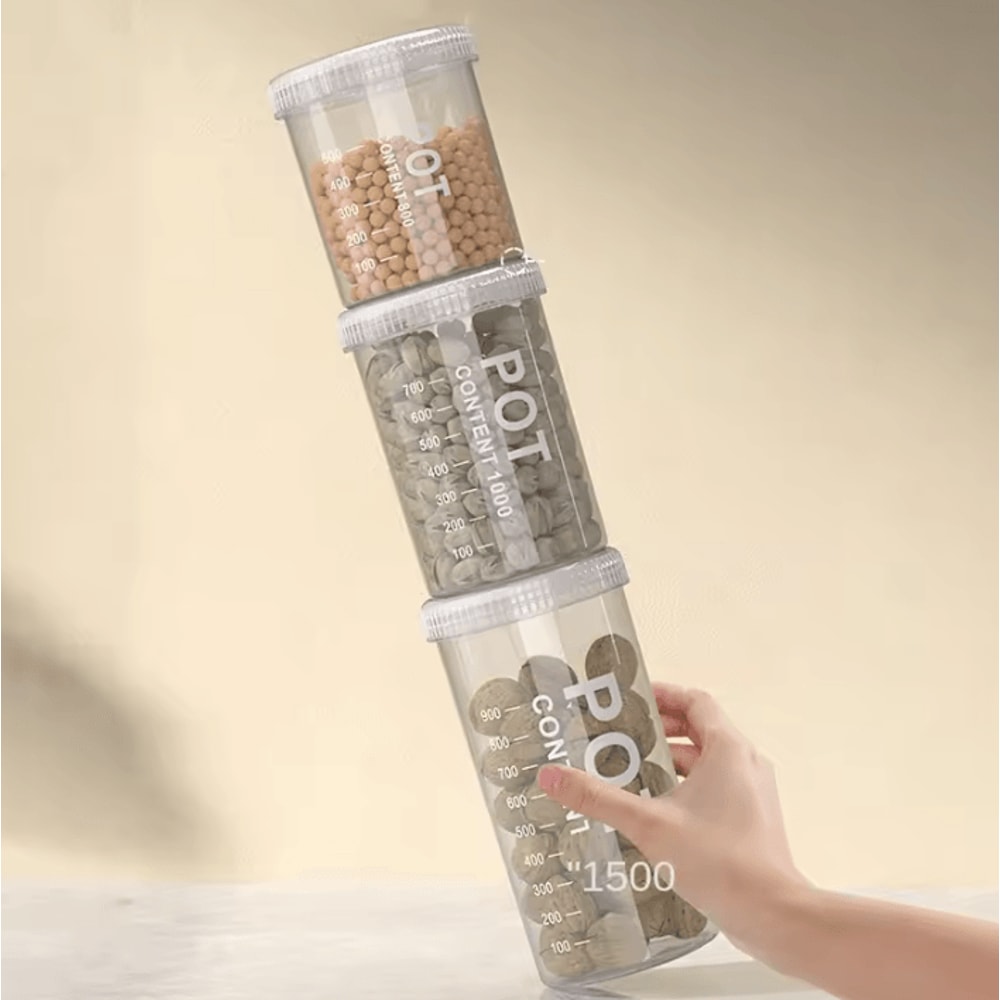 Grain Storage Containers Sealed MoistureProof Kitchen Jar Organizer 3