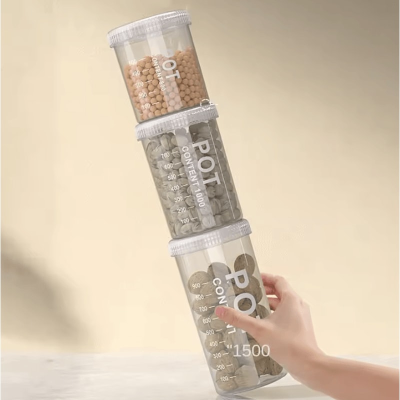 Grain Storage Containers Sealed MoistureProof Kitchen Jar Organizer 3