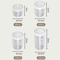Grain Storage Containers Sealed MoistureProof Kitchen Jar Organizer 5