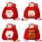 Christmas Gift Bags 91 By 79 In Festive Drawstring Holiday Pouches With Handle 14