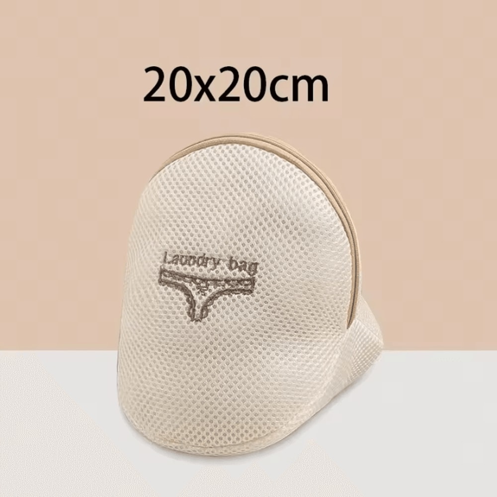 Laundry Bag For Clothes Fine Mesh Beige Embroidery Washing Bags Set 12