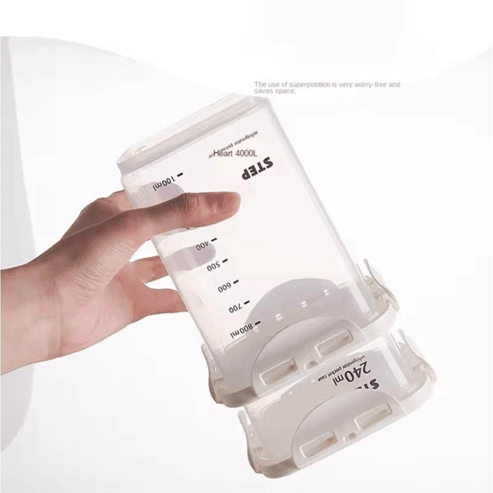 Sealed Kitchen Jars Grain Storage Tanks With Scale MoistureProof Design 5