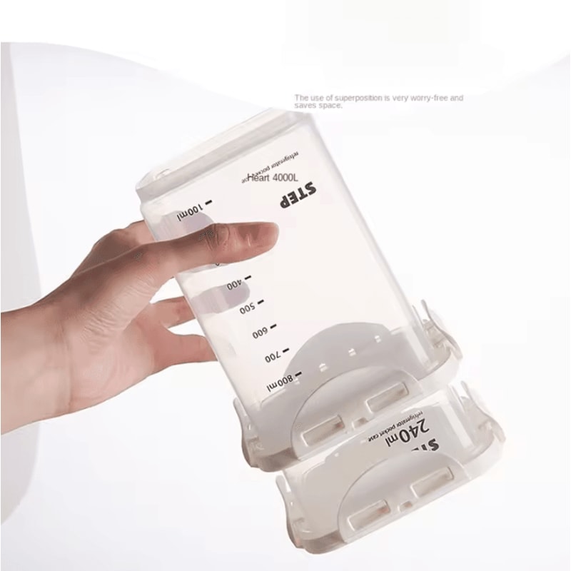 Sealed Kitchen Jars Grain Storage Tanks With Scale MoistureProof Design 5