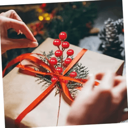 christmas artificial berries – fake holly berry bouquet for holiday decor