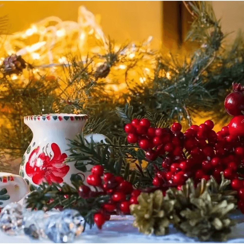 Christmas Artificial Berries Fake Holly Berry Bouquet For Holiday Decor 4