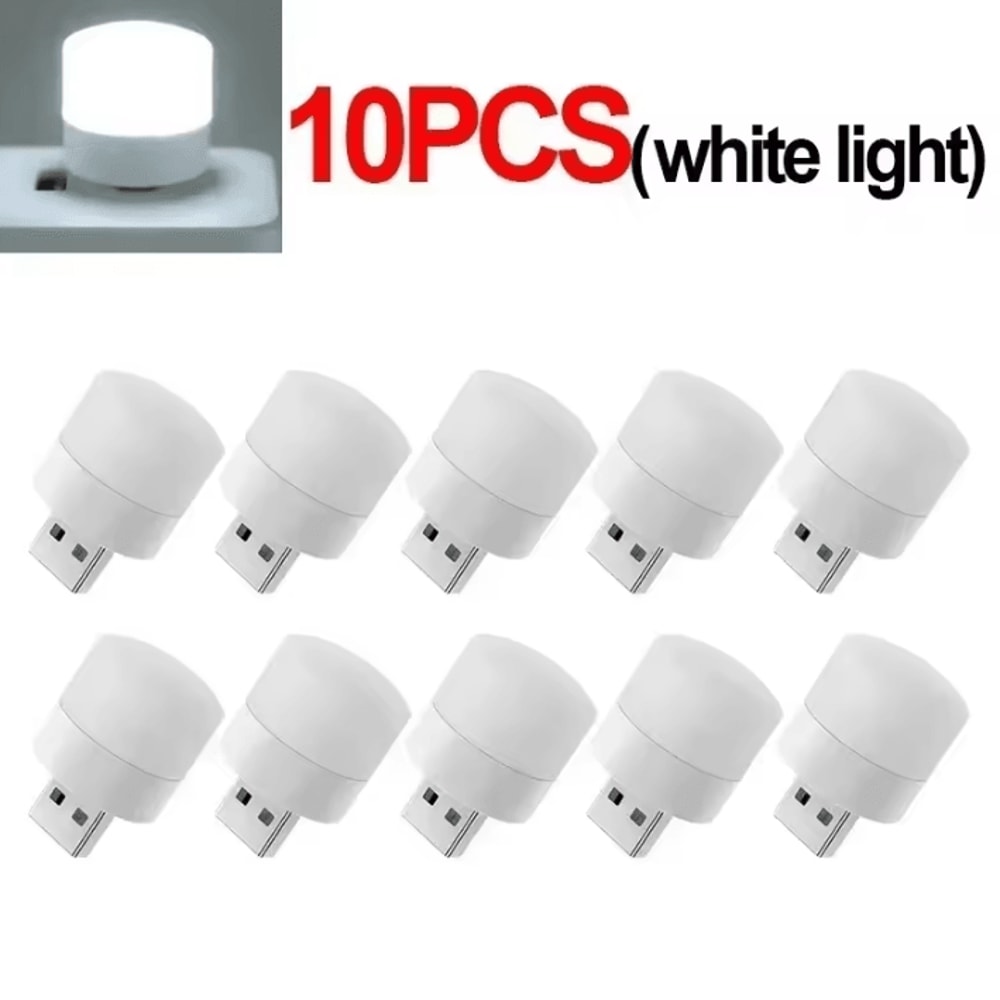 USB Night Light Warm White Eye Protection Reading Lamp For Desk Bed And Travel 9