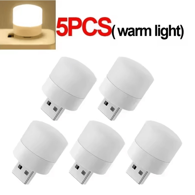 USB Night Light Warm White Eye Protection Reading Lamp For Desk Bed And Travel 14