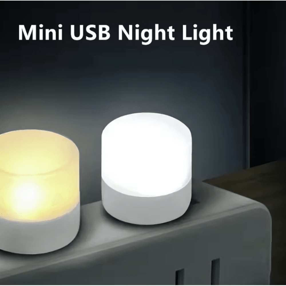 USB Night Light Warm White Eye Protection Reading Lamp For Desk Bed And Travel 1