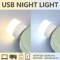 USB Night Light Warm White Eye Protection Reading Lamp For Desk Bed And Travel 4