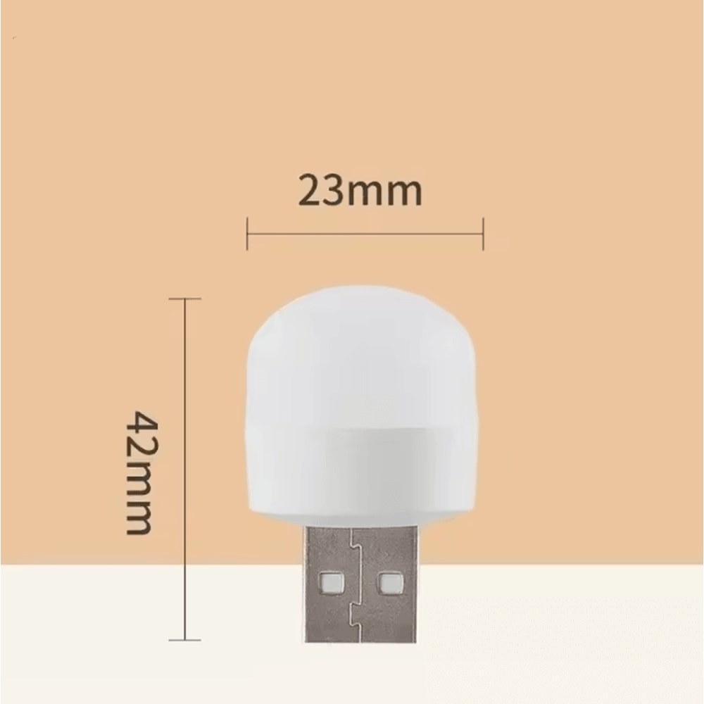 USB Night Light Warm White Eye Protection Reading Lamp For Desk Bed And Travel 5