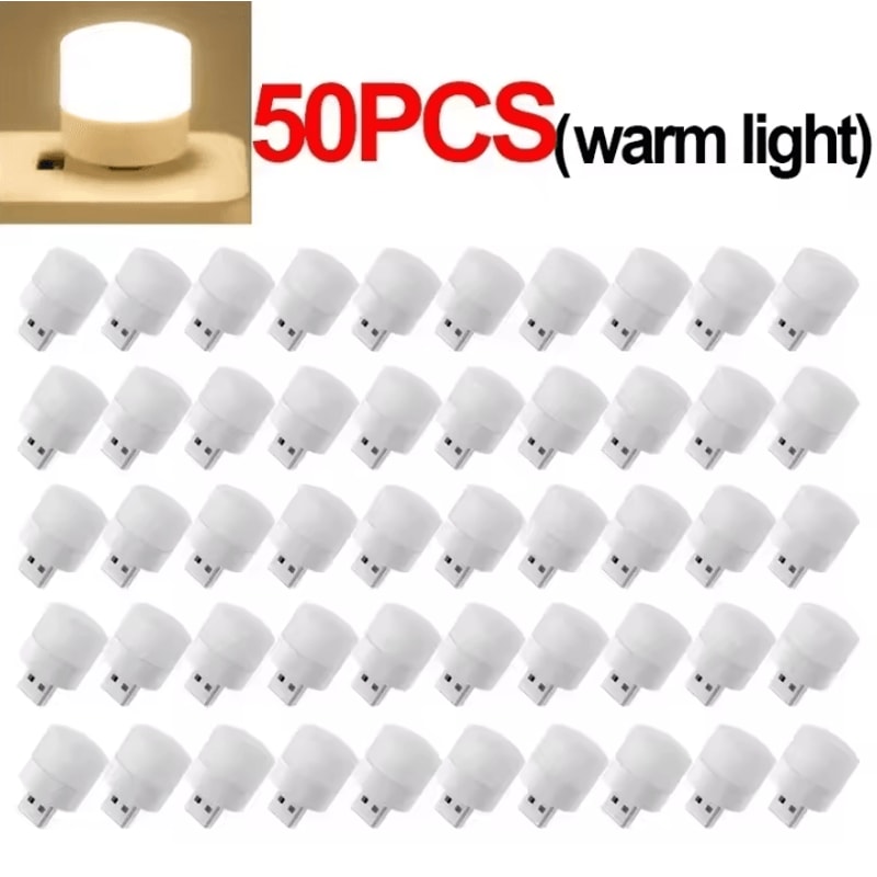 USB Night Light Warm White Eye Protection Reading Lamp For Desk Bed And Travel 17