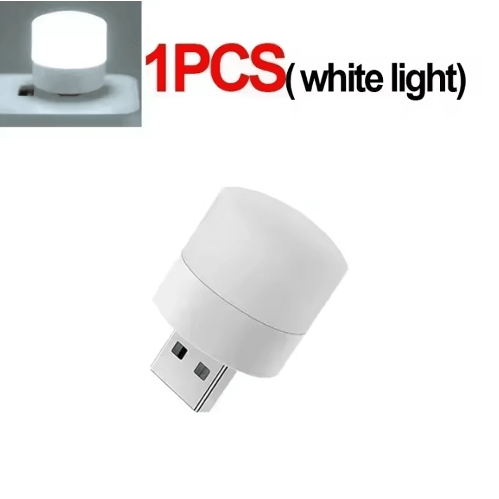 USB Night Light Warm White Eye Protection Reading Lamp For Desk Bed And Travel 6