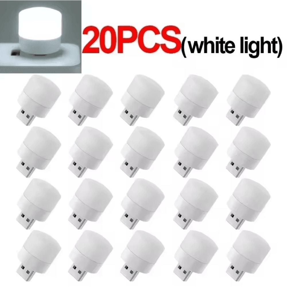 USB Night Light Warm White Eye Protection Reading Lamp For Desk Bed And Travel 10