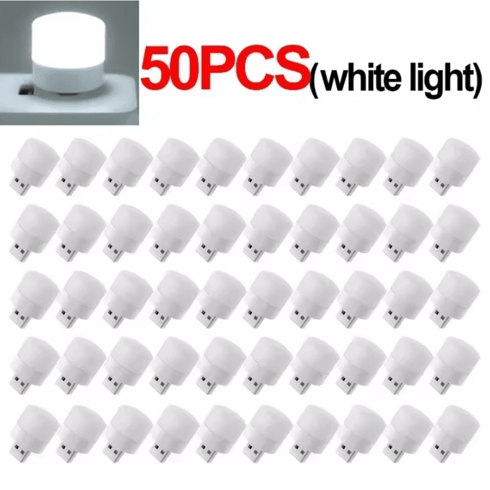 USB Night Light Warm White Eye Protection Reading Lamp For Desk Bed And Travel 11