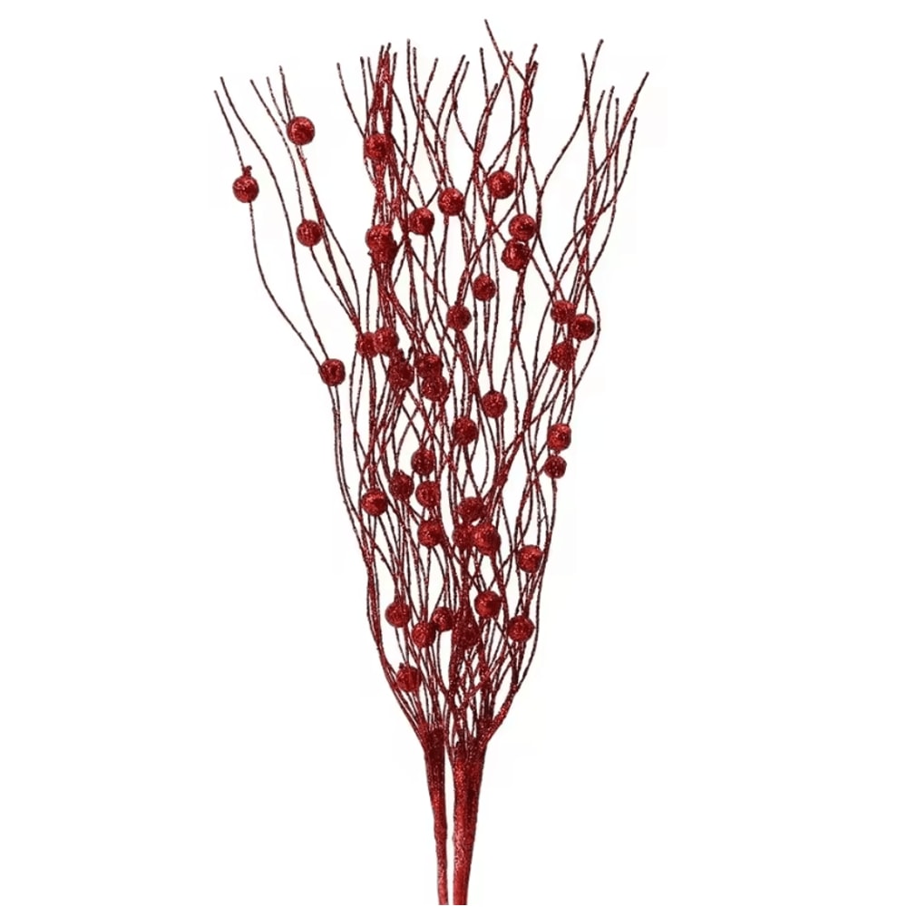 Gold Christmas Berry Stems Decorative Flash Artificial Berries For Holiday Crafting 9