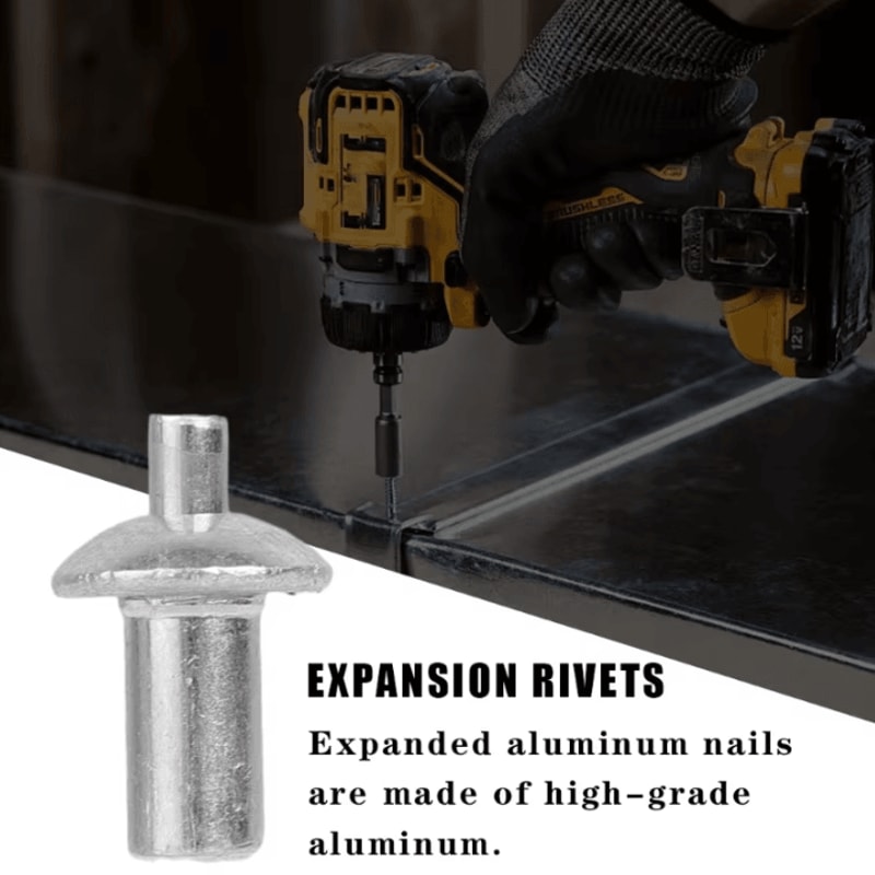 Hammer Drive Expansion Rivets Aluminum KnockIn Fastener Pins For Hardware 1