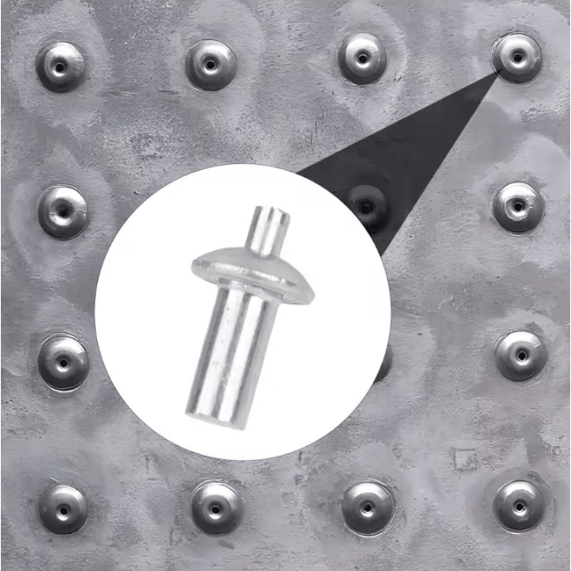 Hammer Drive Expansion Rivets Aluminum KnockIn Fastener Pins For Hardware 2