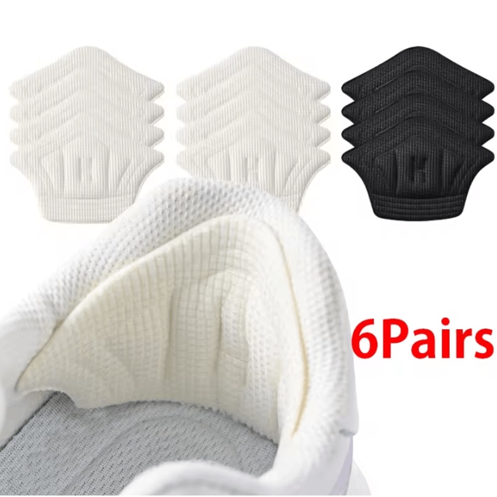 6 Pair12 Pcs Adjustable Heel Pads Lightweight Shoe Insoles For Sport Comfort And Cushioning 0